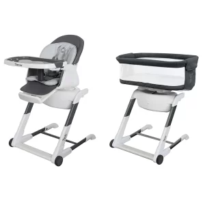 6-in-1 Baby Rocking Chair & High Chair Multi-functional Baby Bassinet Adjustable Height Foldable, Wholesale