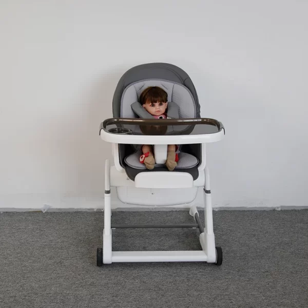 6-in-1 Baby Rocking Chair & High Chair Multi-functional Baby Bassinet Adjustable Height Foldable, Wholesale - 图片 9
