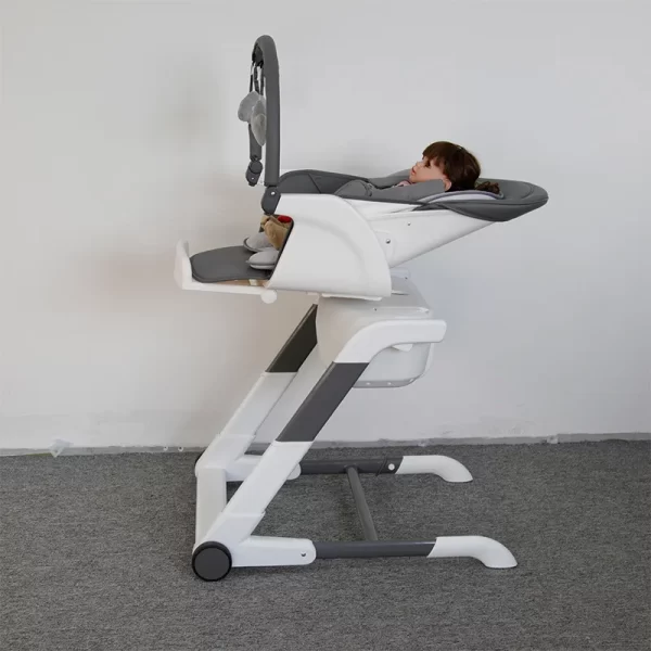 6-in-1 Baby Rocking Chair & High Chair Multi-functional Baby Bassinet Adjustable Height Foldable, Wholesale - 图片 2