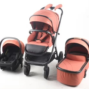 3 in 1 Baby Stroller High Landscape Infant Stroller with Reversible Bassinet Adjustable Backrest & Canopy, Wholesale