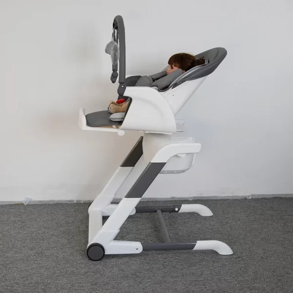 6-in-1 Baby Rocking Chair & High Chair Multi-functional Baby Bassinet Adjustable Height Foldable, Wholesale - 图片 3