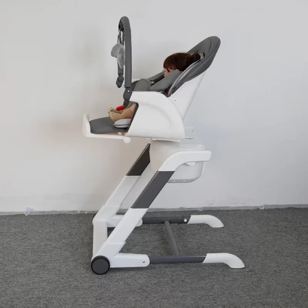 6-in-1 Baby Rocking Chair & High Chair Multi-functional Baby Bassinet Adjustable Height Foldable, Wholesale - 图片 4