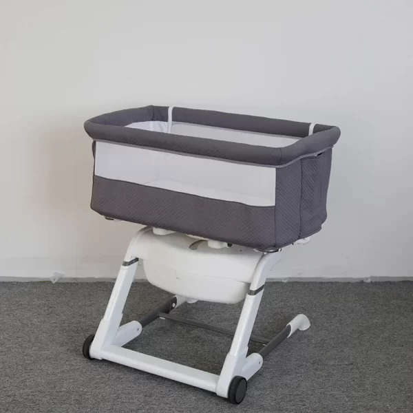 6-in-1 Baby Rocking Chair & High Chair Multi-functional Baby Bassinet Adjustable Height Foldable, Wholesale - 图片 6