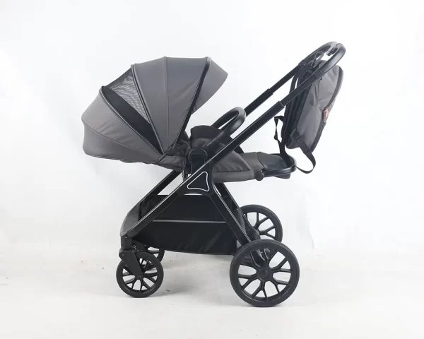 3 in 1 Baby Stroller High Landscape Infant Stroller with Reversible Bassinet Adjustable Backrest & Canopy, Wholesale - 图片 8