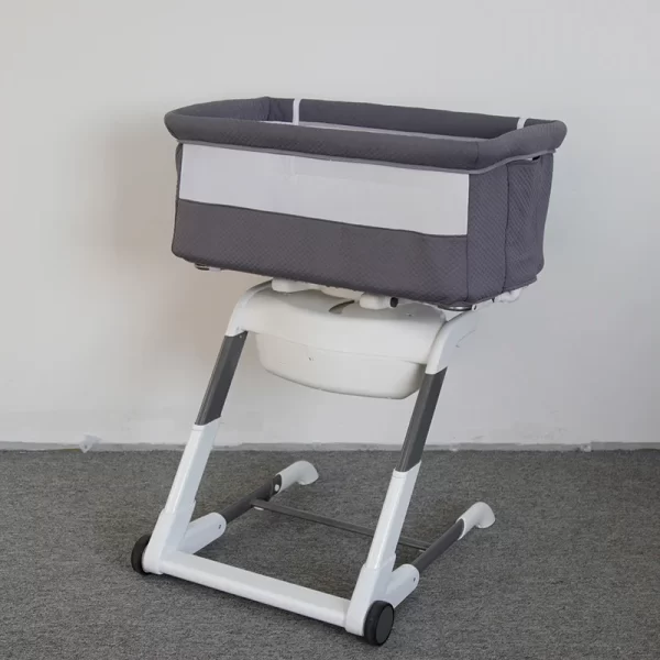 6-in-1 Baby Rocking Chair & High Chair Multi-functional Baby Bassinet Adjustable Height Foldable, Wholesale - 图片 7