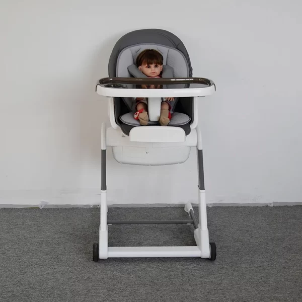6-in-1 Baby Rocking Chair & High Chair Multi-functional Baby Bassinet Adjustable Height Foldable, Wholesale - 图片 8