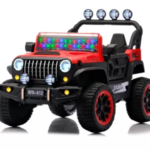 12V Kids Ride - On Jeep, Electric Off - Road Toy Car with Colorful LED Lights, 2 - Seat Design, Parental Remote Control, for Toddlers Outdoor Adventure
