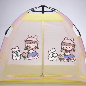 Automatic Pop-Up Kids Play Tent, Astronaut & Space Theme Playhouse for Children, No Assembly Required, Easy Foldable Indoor Outdoor Play Tent