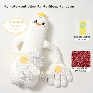 Pat-to-Sleep Plush Sleep Soothing Toy with Remote Control Sleep Pillow for Baby Sleep Educational Learning Toys